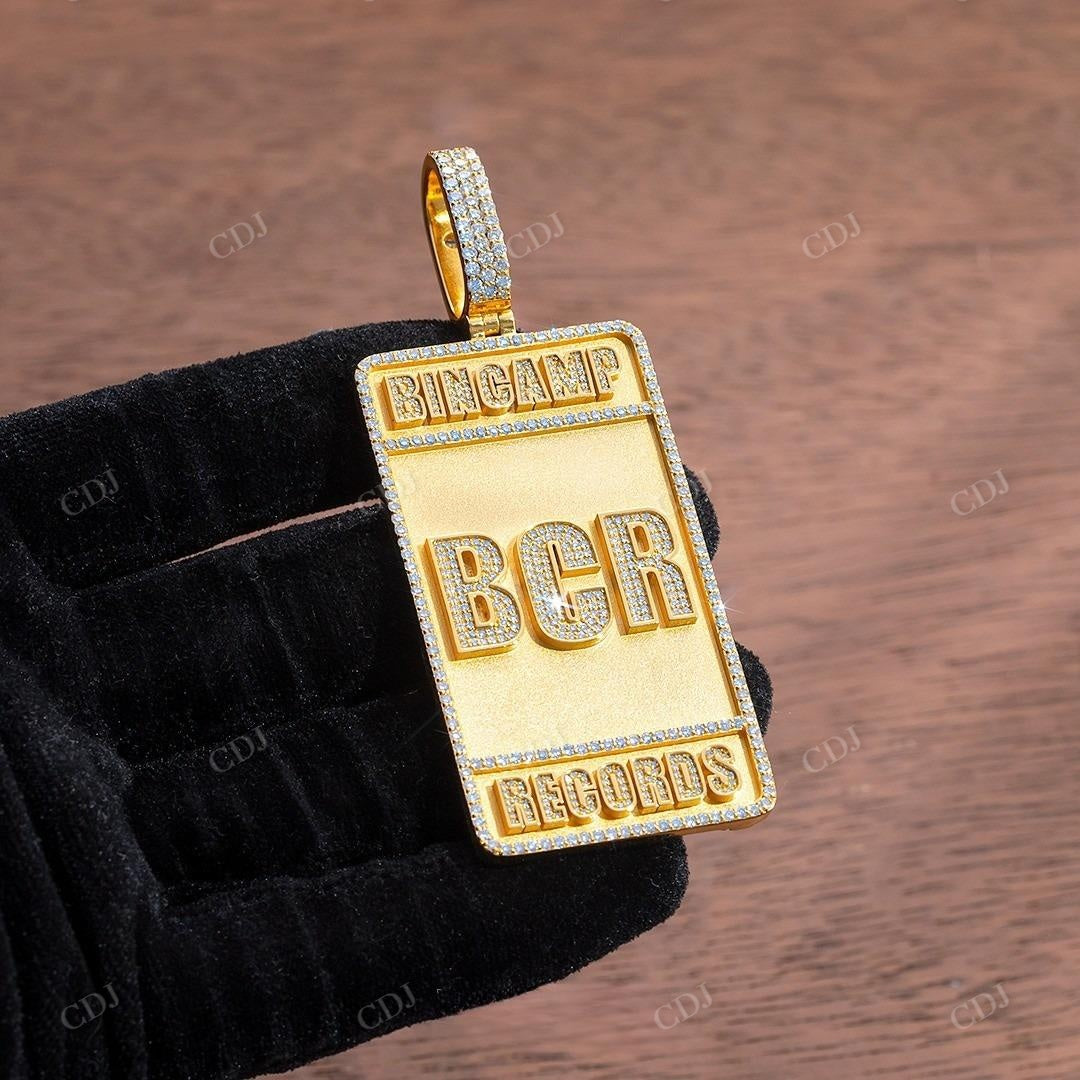 3D BCR Letter Iced Out Diamond Hip Hop Pendant hip hop jewelry customdiamjewel   