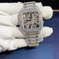 Cartier Skeleton Fully Diamond Iced Out Watch  customdiamjewel   