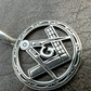 Round Freemason Masonic Medallion Pendant  customdiamjewel   