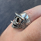 14K White Gold Plain Goth Smoking Hip Hop Ring For Men's  customdiamjewel   