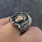 10K Solid Gold Warrior Skull Hip Hop Rings  customdiamjewel   