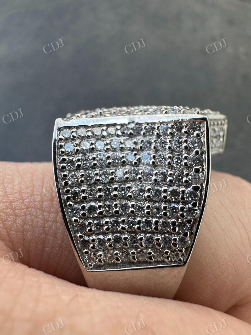 4.99 CTW Custom Diamond Hip Hop Ring  customdiamjewel   