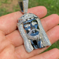 Icy Jesus Piece Flooded Out Diamond Pendant  customdiamjewel   