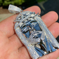 Icy Jesus Piece Flooded Out Diamond Pendant  customdiamjewel   