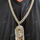 Icy Jesus Piece Flooded Out Diamond Pendant  customdiamjewel   