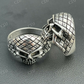 Antique Half Skull Hip Hop Ring  customdiamjewel   