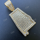 925 Silver Iced Diamond Hip Hop Pendant  customdiamjewel   