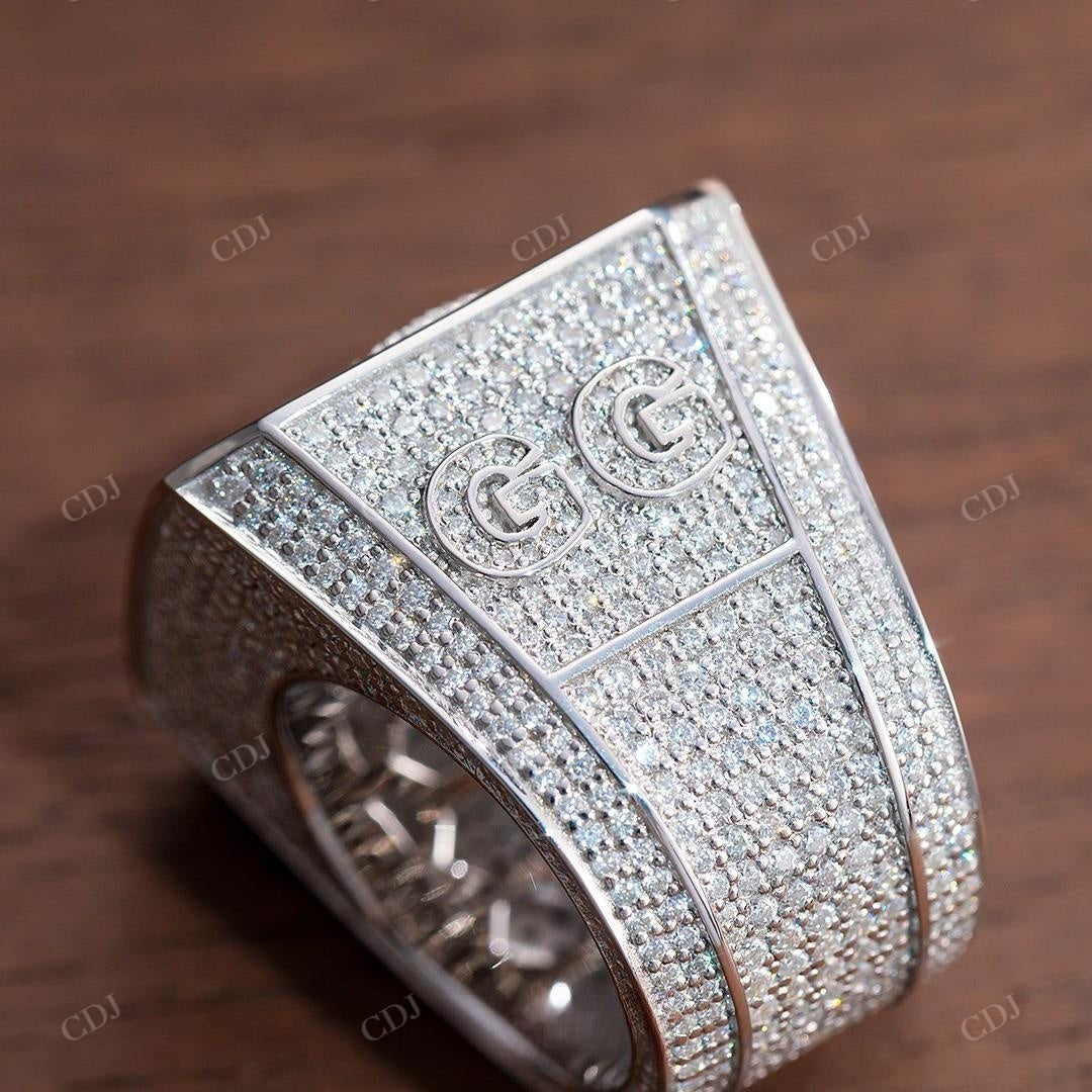 Fully Iced Out Diamond Hip Hop Rings for Men hip hop jewelry customdiamjewel   