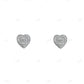 Heart Shape Moissanite Diamond Hip Hop Earrings hip hop jewelry CustomDiamJewel