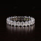 3.90CTW Oval Cut Lab Grown Diamond Full Eternity Wedding Band  customdiamjewel 10KT White Gold VVS-EF