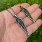 925 Sterling Silver Angel Wing Feather Pendant  customdiamjewel   