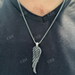 925 Sterling Silver Angel Wing Feather Pendant  customdiamjewel   