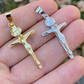 14K Gold Plain Cross Jesus Crucifix Pendant  customdiamjewel   