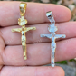 14K Gold Plain Cross Jesus Crucifix Pendant  customdiamjewel   