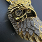 Round Diamond Solid Gold Eagle Pendant  customdiamjewel   