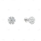 Round Shape Moissanite Diamond Gold Plated Daily Wear Earrings hip hop jewelry CustomDiamJewel