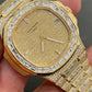 Patek Philippe Iced Out Stainless Steel Custom Watch  customdiamjewel   