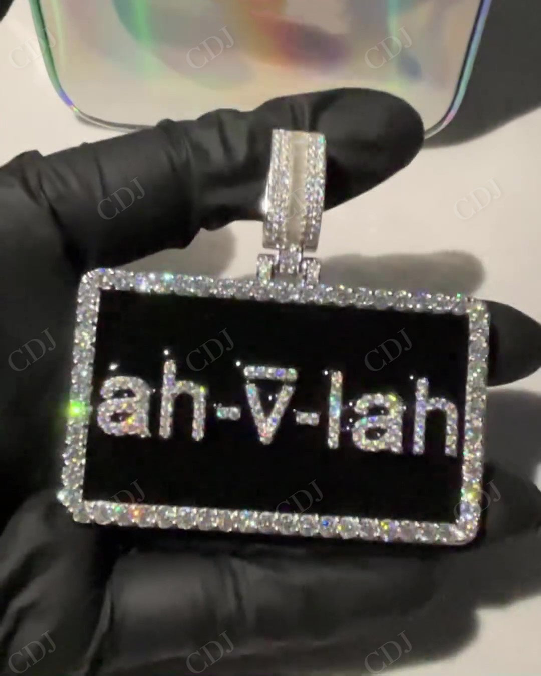 Custom Disk Letter Hip Hop Pendant hip hop jewelry CustomDiamJewel   