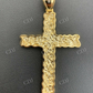 14k Gold Cross Pendant For Men  customdiamjewel   