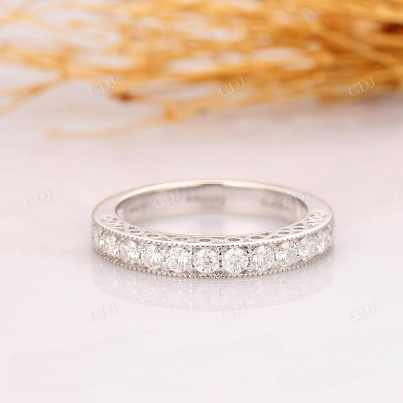 0.24CTW Antique Filigree Lab Grown Diamond Band  customdiamjewel   