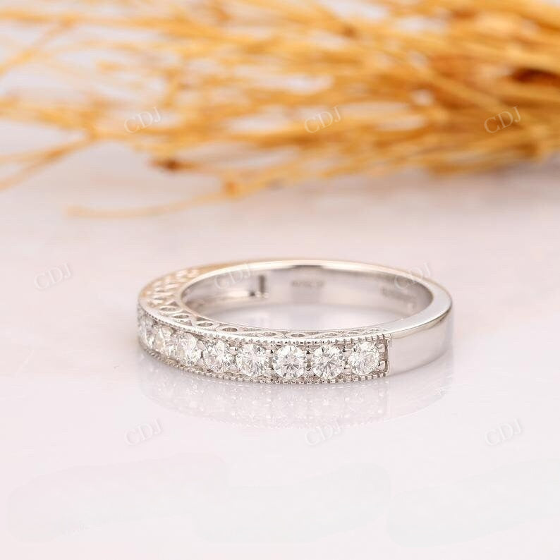 0.24CTW Antique Filigree Lab Grown Diamond Band  customdiamjewel   