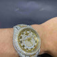 Two Tone Rolex Sky Dweller Moissanite Watch  customdiamjewel   