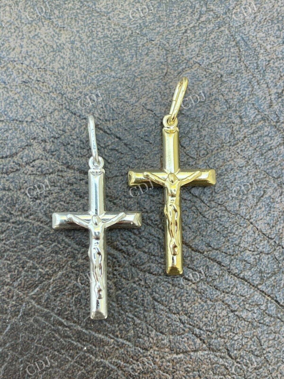 925 Sterling Silver Cross Jesus Pendant  customdiamjewel   