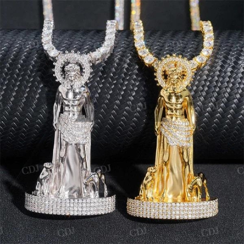 Hip Hop Men Jesus Body Diamond Pendant  customdiamjewel   