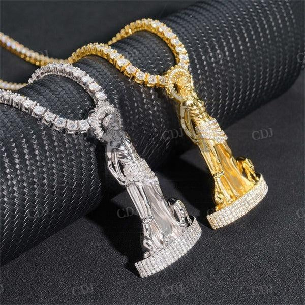 Hip Hop Men Jesus Body Diamond Pendant  customdiamjewel   