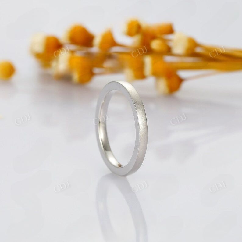 2.20mm Plain Matte Finish Matching Wedding Band Wedding Band customdiamjewel   