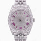 Rolex Stainless Steel Diamond Custom Watch  customdiamjewel   