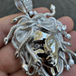 925 Sterling Silver Medusa Head Pendant  customdiamjewel   