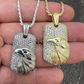 14k Gold Eagle Bird Pendant For Men  customdiamjewel   