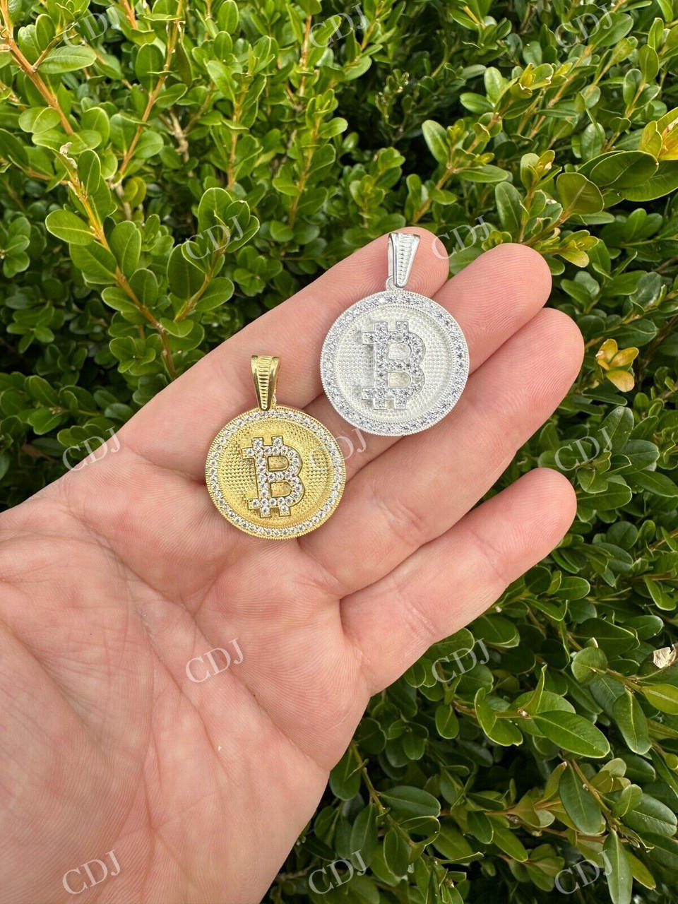 Iced Letter B BITCOIN Diamond Pendant  customdiamjewel   