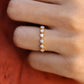 Floating 0.42CTW Round Cut Lab Grown Diamond Eternity Wedding Band  customdiamjewel   