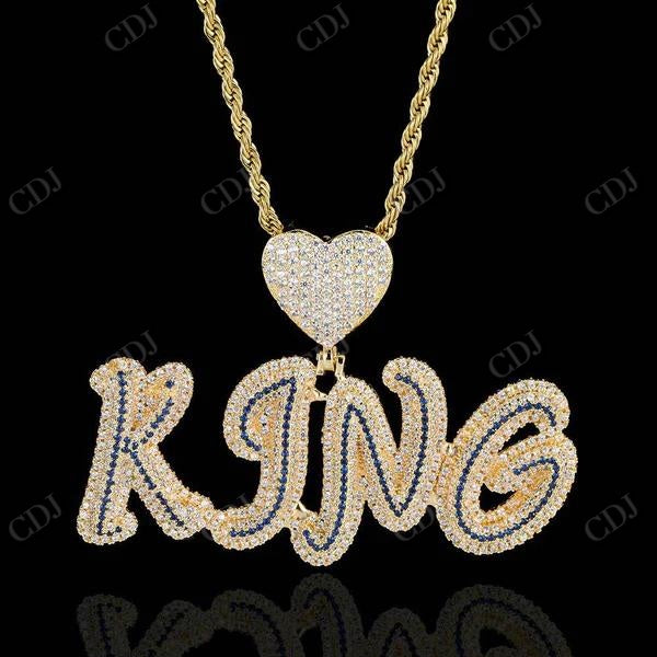 Moissanite Hip Hop Custom Pendants  customdiamjewel   