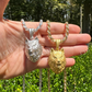 14k Gold Wolf Head Iced Pendant  customdiamjewel   