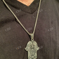 14k Gold Hamsa Hand Of Fatima Pendant  customdiamjewel   