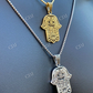 14k Gold Hamsa Hand Of Fatima Pendant  customdiamjewel   