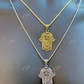 14k Gold Hamsa Hand Of Fatima Pendant  customdiamjewel   