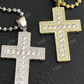 Iced Out Cross Round Diamond Pendant  customdiamjewel   