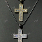 Iced Out Cross Round Diamond Pendant  customdiamjewel   