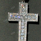 Iced Out Cross Round Diamond Pendant  customdiamjewel   