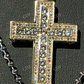 Iced Out Cross Round Diamond Pendant  customdiamjewel   