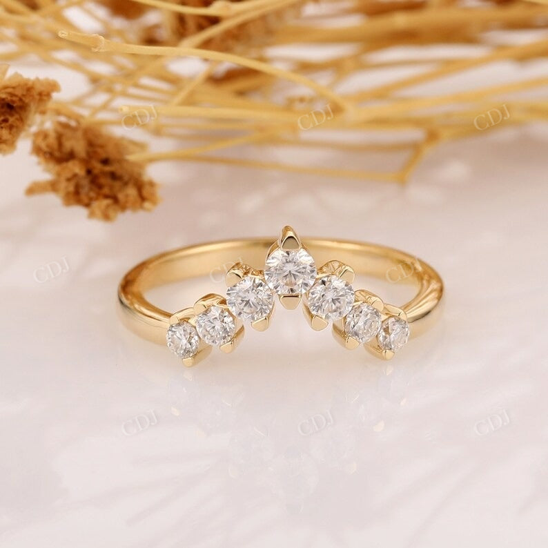 0.46CTW Natural Diamond V Shaped Matching Wedding Band Wedding Band customdiamjewel   