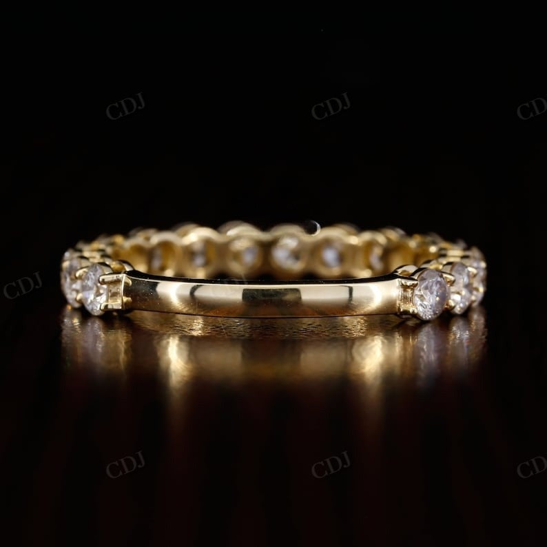 3mm Round Cut Natural Diamond Wedding Band  customdiamjewel   