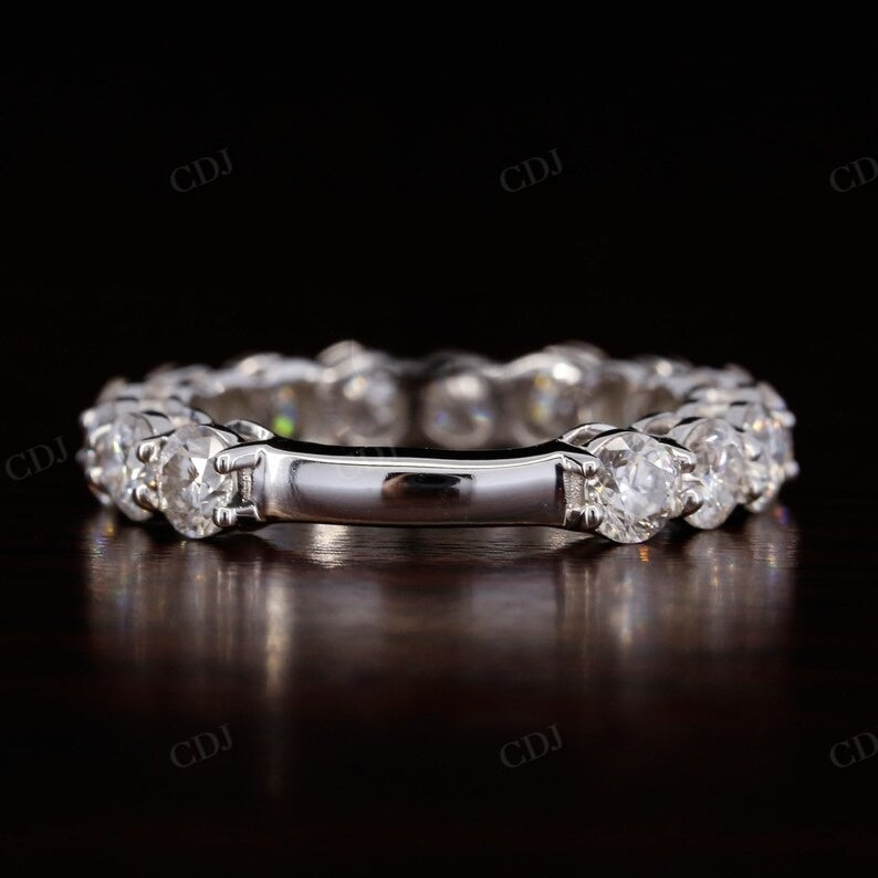 3mm Round Cut Natural Diamond Wedding Band  customdiamjewel   