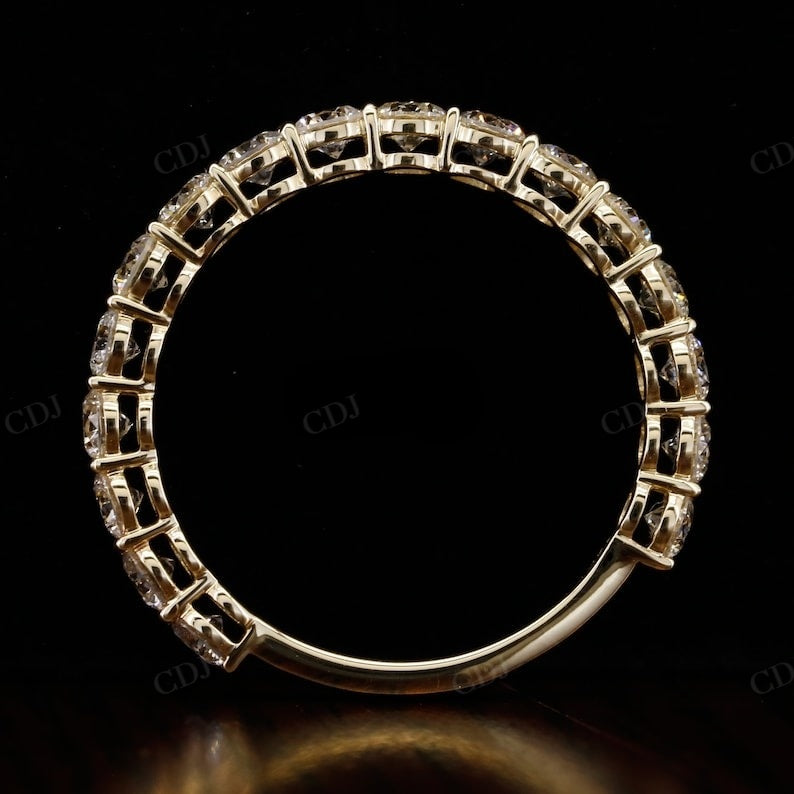 3mm Round Cut Natural Diamond Wedding Band  customdiamjewel   