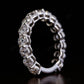 3.00MM Round Cut Lab Grown Diamond 3/4 Eternity Wedding Band  customdiamjewel   