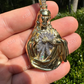 14k Gold Big Jesus Piece Iced Pendant  customdiamjewel   